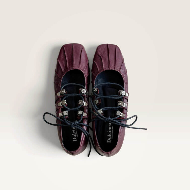 Bailarinas Fiore burgundy