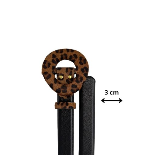 Correa corazón negra-leopardo - Imagen 2