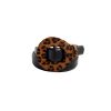 Correa corazón negra-leopardo