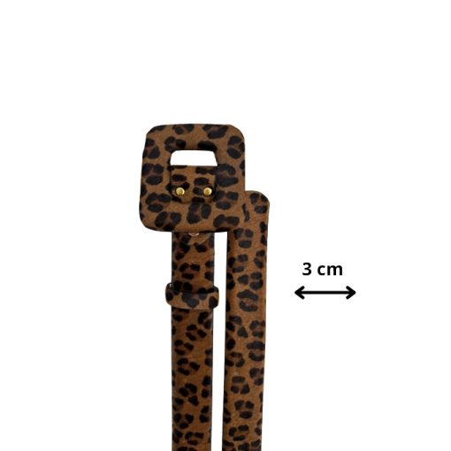 Correa leopardo cuadrada - Imagen 2
